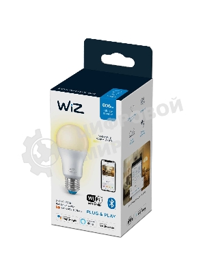Лампа светодиодная WiZ Wi-Fi BLE 60W A60 E27 927 DIM1PF/6