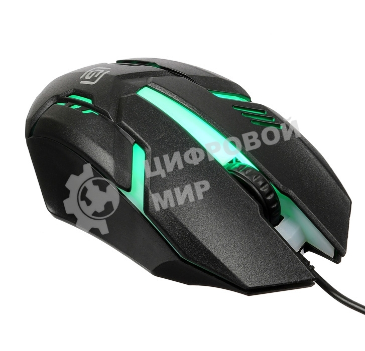 Мышь проводная Oklick 396M INSOMNIA черный, 1000 dpi, USB, кнопки - 3