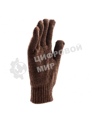 Перчатки трикотажные Сибртех двойные, полушерстяные