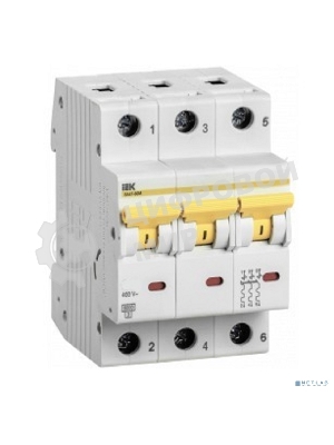 Выключатель автоматический трехполюсный ВА47-60M 3Р 32А 6кА С MVA31-3-032-C IEK
