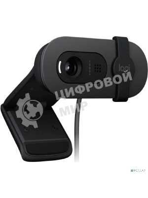Веб-камера Logitech Webcam Brio 100, 1920x1080, GRAPHITE, защитная шторка