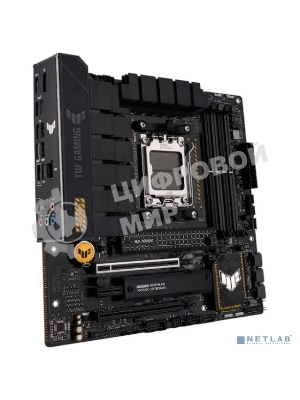 Материнская плата ASUS TUF GAMING B650M-PLUS, AM5, AMD B650, 4xDDR5, 4xSATA, 2xM.2, 1xPCIe 4.0 x16, 1xPCIe 4.0 x4, 1xDP, 1xHDMI, 1x 2.5Gb LAN, 4xUSB-A 3.2 Gen 2, 1xUSB-A 3.2 Gen 1, 1xUSB-C 3.2 Gen 2x2, 5x3.5 мм, 7.1, mATX