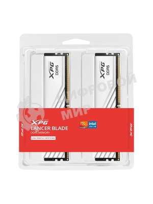 Оперативная память XPG Lancer Blade, DDR5, 32GB (2x16GB), 5600MHz, CL46, DIMM, с радиаторами, белый