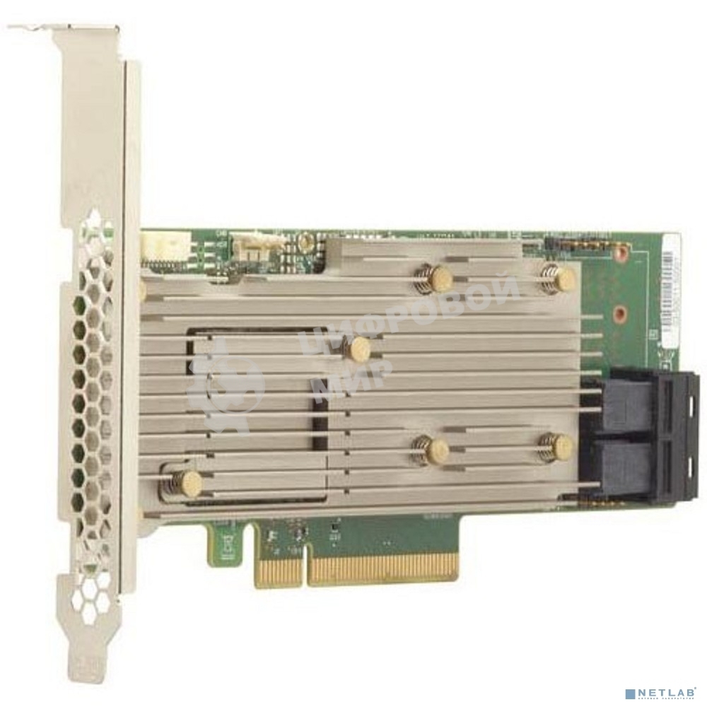 Контроллер LSI HBA 9460-8i SGL, 8-port int., 12Gb/s, SAS/SATA/PCIe (NVMe), RAID 0/1/5/6/10/50/60, Cache 2Gb DDR4, PCIe 3.1