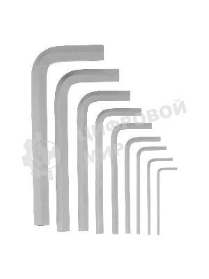 Набор ключей имбусовых Сибртех HEX, 2-12 мм, CrV, 9 шт.