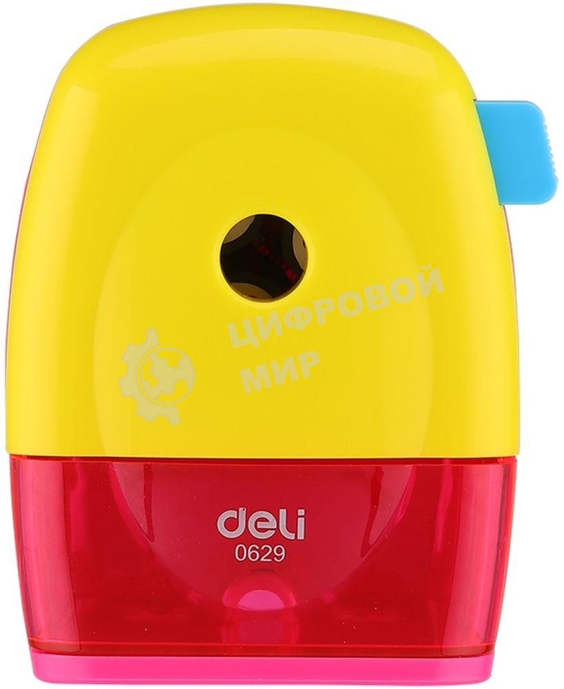 Точилка для карандашей механическая Deli E0629 miYou, 1 отверстие, пластик, ассорти