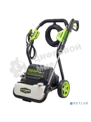 Мойка высокого давления GreenWorks GPWG8II 160 bar электрическая (5106807)
