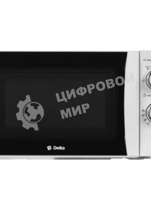 Микроволновая печь Delta DL-88L20 белый, 20 л, 700 Вт, переключатели - поворотный механизм