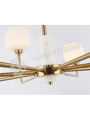 Люстра Ambrella light LH53017/8 BS/FR латунь/белый матовый G9*8 max 40W D830*680