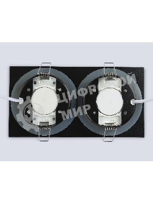 Светильник Ambrella light TN6743/2 BK черный IP44 GX53/2 210*110*57