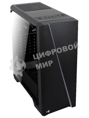 Компьютерный корпус Aerocool/Formula PGS-V Cylon , ATX, без БП, RGB подсветка, окно, картридер, 1x USB 3.0 + 2x USB 2.0, 1х12см вентилятор в комплекте