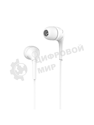 Проводные наушники Hoco M40 белый, внутриканальные, Jack 3.5 мм
