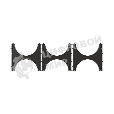 Кластер тройной для двустен. труб d110 DKC 025113