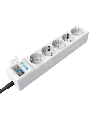 Сетевой фильтр ZIS PILOT Surge protector Pilot SG5 5 outlets (GP), 10A/2.2kVt, automatic circuit-breaker, 1.8 m