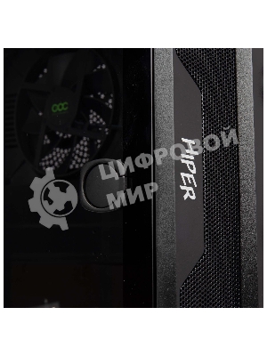 Компьютерный корпус Hiper DCB черный без БП ATX 1x120mm 1x140mm 1xUSB2.0 1xUSB3.0 audio bott PSU