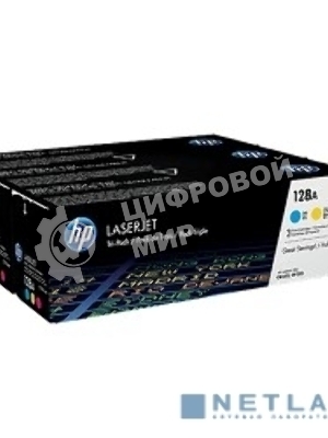 Картридж лазерный комплект HP CF371AM голубой/пурпурный/желтый для LaserJet PRO CP1525N/CP1525NW (3 х 1300)