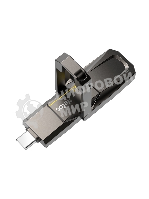 Флешка USB Netac US5 (NT03US5C-128G-32TA), 128Gb, USB 3.2/TypeC, 550/500, черный