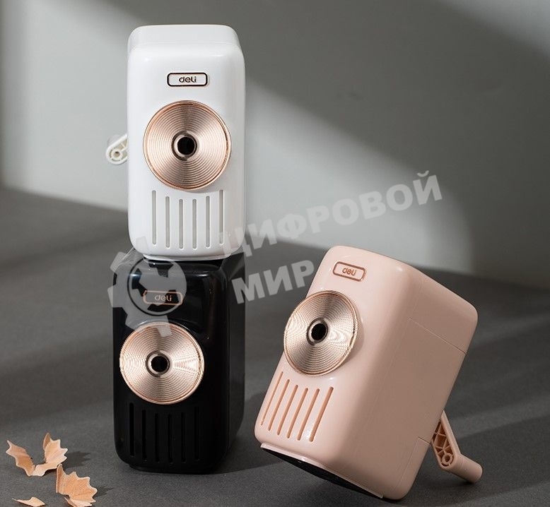 Точилка для карандашей механическая Deli E71165A, 1 отверстие, пластик, ассорти