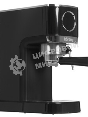 Кофеварка рожковая Korting KCM 1002 EN черный, молотый, 1.2 л, 1350 Вт, 20 бар