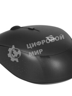 Мышь беспроводная Defender Auris MB-027 черный, 1600 dpi, радиоканал, USB, кнопки - 4