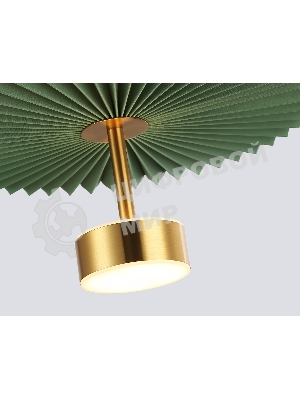 Светильник Ambrella light LH72609 BK/GR латунь/зеленый 6W 3000K D300*260-1770