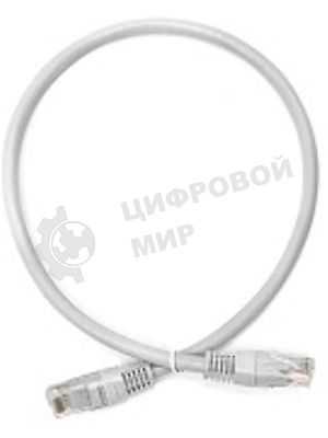 Патч-корд Lanmaster TWT UTP кат.5e, с заливными колпачками, 0.3 м, белый