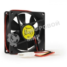 Вентилятор для корпуса Gembird черный, 80 мм, 2600 об/мин, 27 дБ, 4 pin