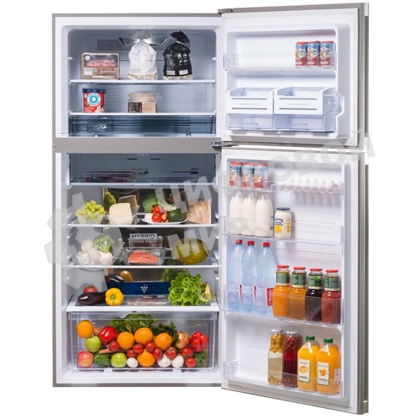 Холодильник Sharp SJ-XG60PMSL серебристый двухкамерный 422/178 л морозилка сверху, No Frost