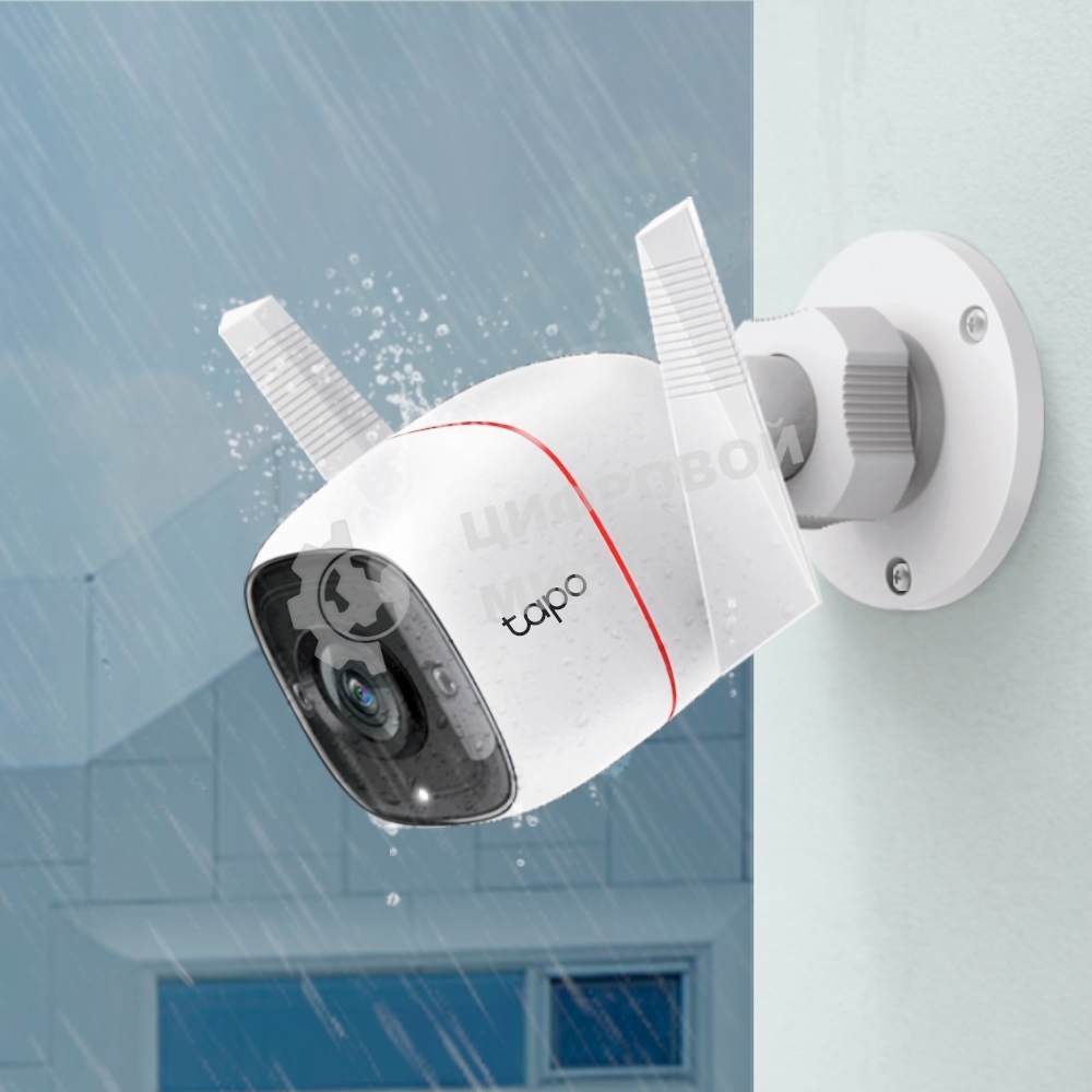 Видеокамера IP TP-Link Tapo C310 белый 3Mp indoor & outdoor IP camera, 30m Night Vision, IP66 dust & waterproof, Motion Detection and Notification, 2-way Audio, supports Micro SD card storage, easy setup with APP