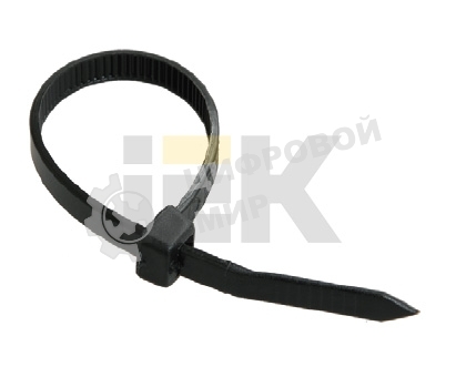Хомут кабельный 7.6х400 нейл. черный (уп. 100 шт) ИЭК UHH32-D076-400-100