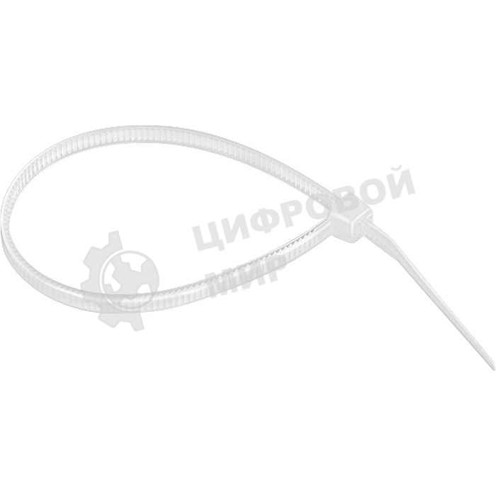 Хомуты Сибртех, 300 x 3,6 мм,пластмассовые,белые,100 шт.