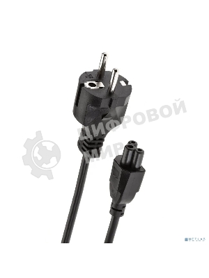 Кабель питания для ноутбуков Telecom 1.8m, 3-pin, с заземлением, 220V (Европейский стандарт)