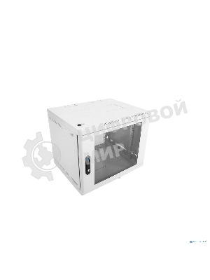 Шкаф настенный ЦМО ШРН-12.650 12U 600x650мм пер.дв.стекл несъемные бок.пан. 50кг серый