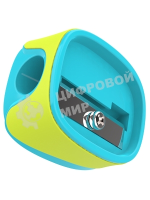 Точилка для карандашей ручная Deli ER00903 U-touch, 1 отверстие, пластик/резина ассорти, туба