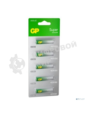 Алкалиновые батарейки GP Super Alkaline G-Tech 24А ААA - 1 шт. на отрывных блистерах