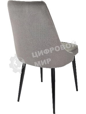 Стул для дома Бюрократ CH-K4 т. серый Holland 18 металл черный на ножках