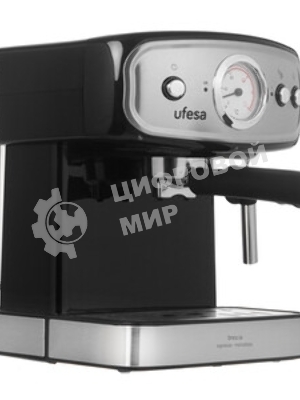 Кофеварка рожковая Ufesa CE7244 BRESCIA черный/серебристый, исп. кофе - молотый, 1.5 л, 850 Вт, 20 бар