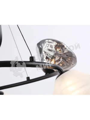 Светильник Ambrella light LH15003/6 BK/FR/SM черный/белый матовый/дымчатый G9*6 max 40W D630*1150