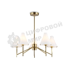 Люстра Ambrella light LH57133/5 BS/FR латунь/белый матовый E14/5 max 40W D650*590