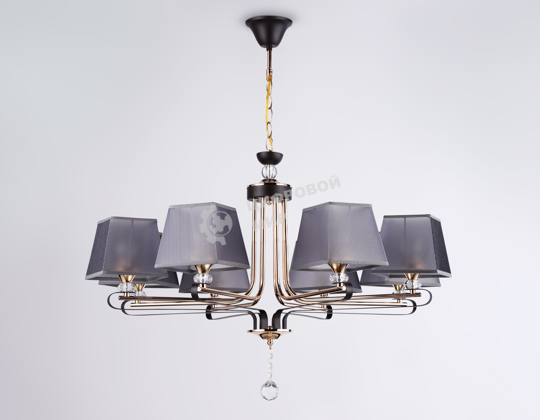 Светильник Ambrella light TR4618/8 CF/FGD кофе/золото E27/8 max 40W D760*810