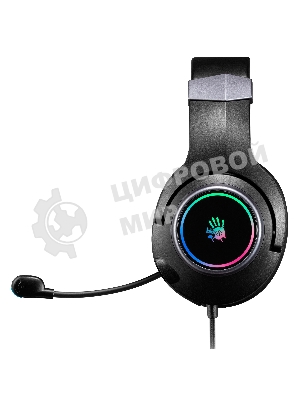 Гарнитура Bloody G350 чёрный, проводная, USB, подсветка