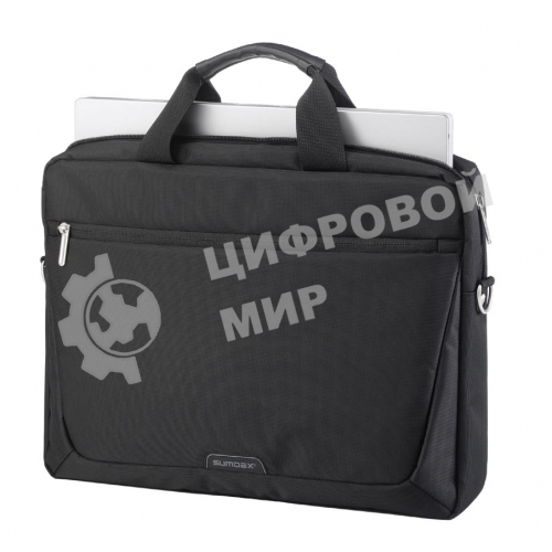 Сумка для ноутбука Сумка SUMDEX PON-117 (BK) нейлон, черная до 17