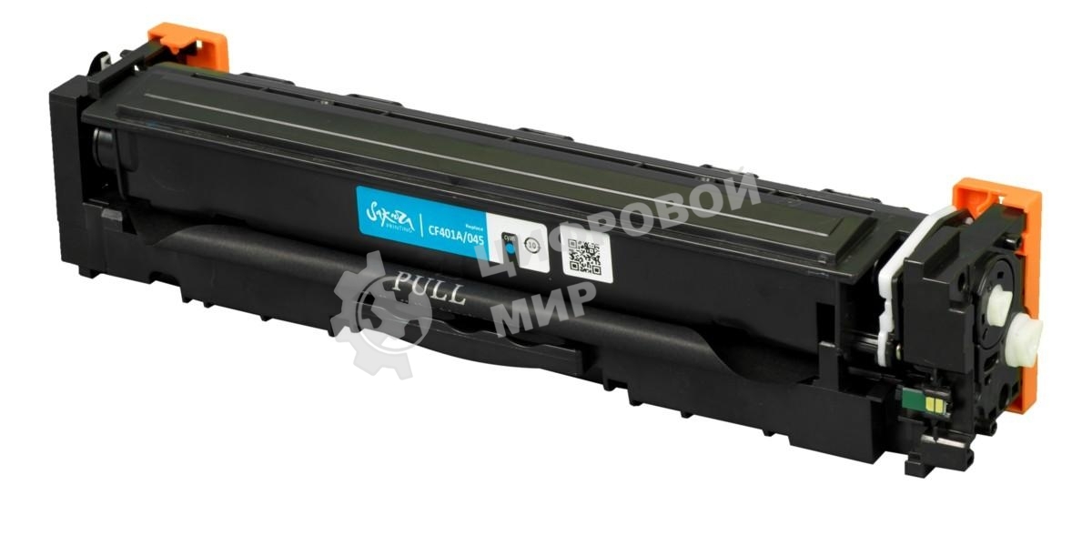 Картридж Sakura CF401A/045С для HP, Canon синий, 1300 стр