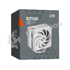 Кулер для процессора PCCooler RZ500 белый 120мм алюминий+медь 2200rpm 32db 4-pin 250W 155мм