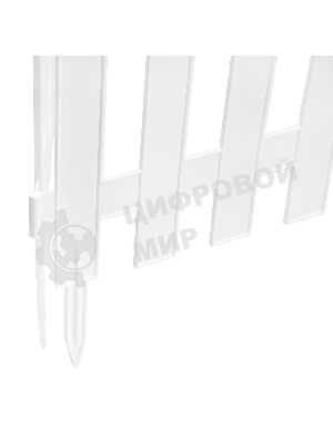 Забор декоративный Palisad 36х300 см, белый