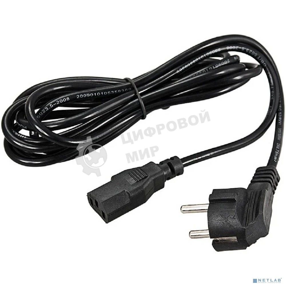 Шнур сетевой Rexant СЕЕ 7/7 (Schuko) – IEC 320 C13 3x1,0мм², длина 1,8м