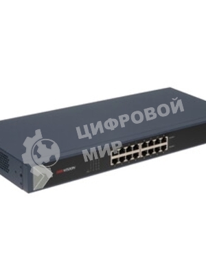 Коммутатор Hikvision DS-3E0516-E(C), 16×1 Гбит/с, неуправляемый