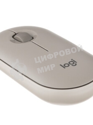 Мышь беспроводная Logitech Pebble M350 белый, 1000 dpi, радиоканал, Bluetooth, USB, кнопки - 3