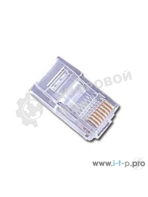 Вилка RJ-45 (8P8C) PLUG3UP6/10 универсальная cat.5e, контакты 6 микродюймов