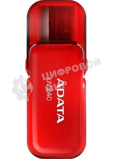 Флешка USB ADATA UV240 (AUV240-32G-RRD), 32Gb, USB 2.0, R/W 15/5, красный